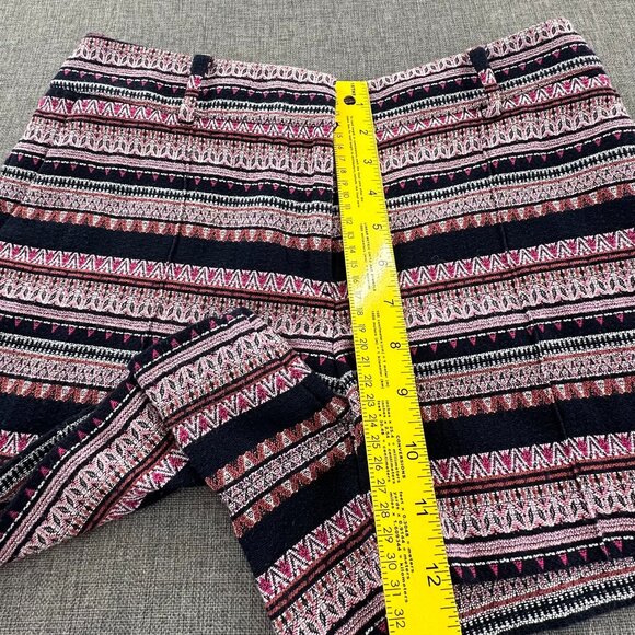 Ann Taylor LOFT Boho Shorts Aztec Print Tween Knit The Rivera Short 6P Cotton Bl - Picture 9 of 13